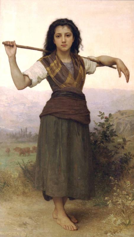 William-Adolphe Bouguereau The Shepherdess oil painting picture